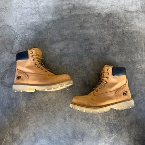 Timberland PRO Sawhorse 6" COMPOSITE SAFETY Toe Wheat Boots Men's US Size 8.5